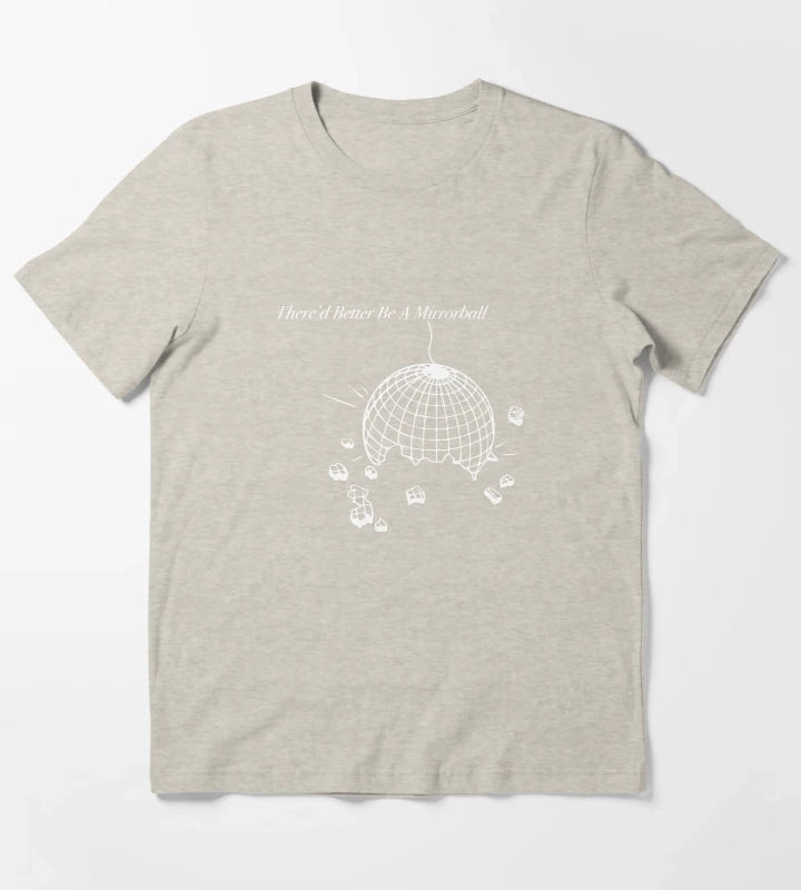 Thered Better Be a Mirrorball Arctic Monkeys The Car Sticker and Tshirt T-Shirt Cream