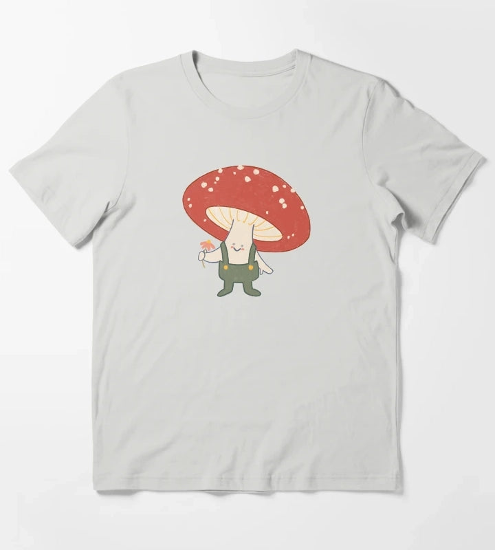 Theres Mushroom in My Heart for You T-Shirt Light Grey