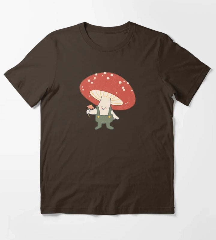 Theres Mushroom in My Heart for You T-Shirt Brown