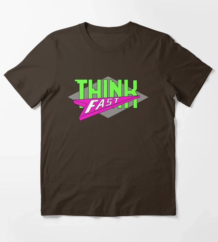 Think Fast T-Shirt Brown