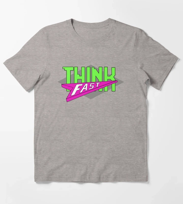 Think Fast T-Shirt Heather Grey