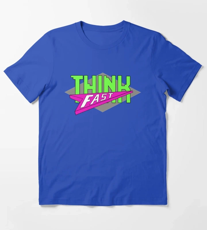 Think Fast T-Shirt Blue