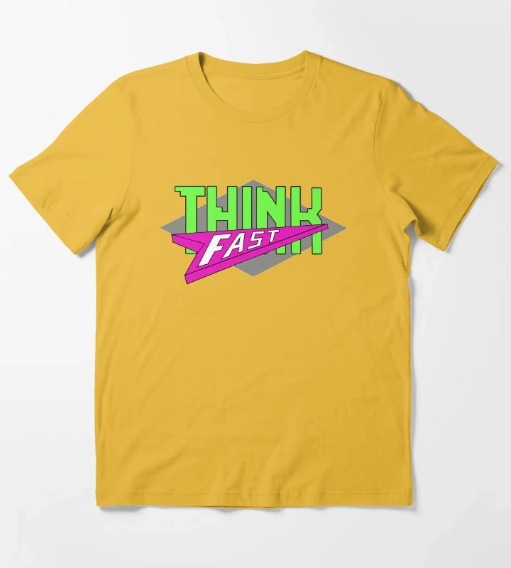 Think Fast T-Shirt Yellow
