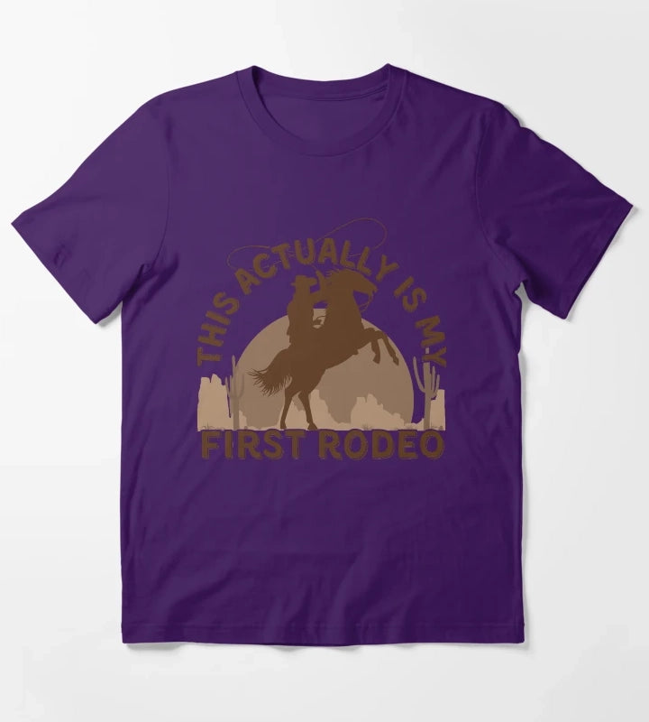 This Actually is my First Rodeo T-Shirt Purple