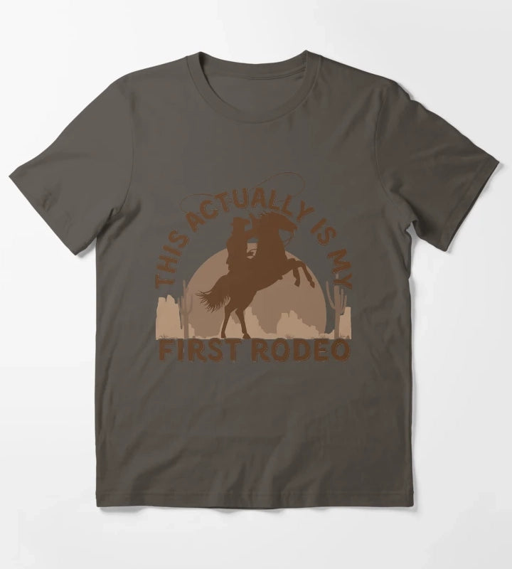 This Actually is my First Rodeo T-Shirt Dark Grey