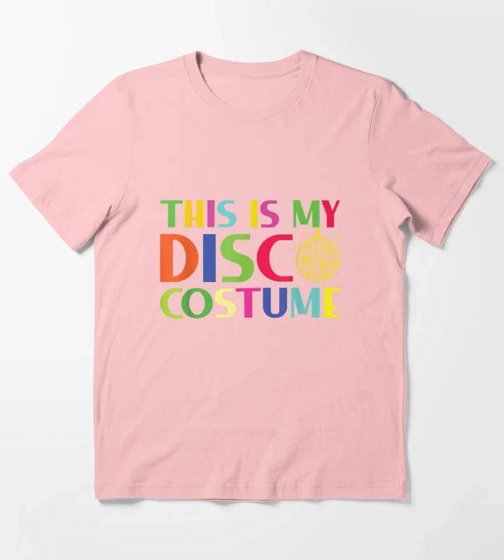 This Is My Disco Costume Funny 70s 80s Party Hippie T-Shirt Dark Grey