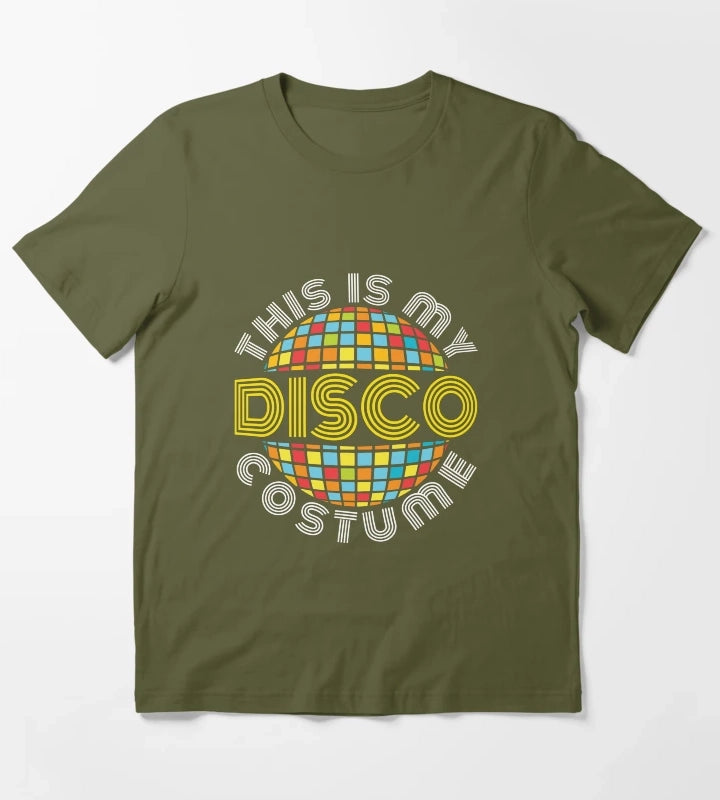 This Is My Disco Costume T-Shirt Olive Green
