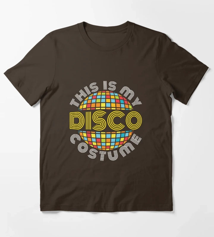 This Is My Disco Costume T-Shirt Brown