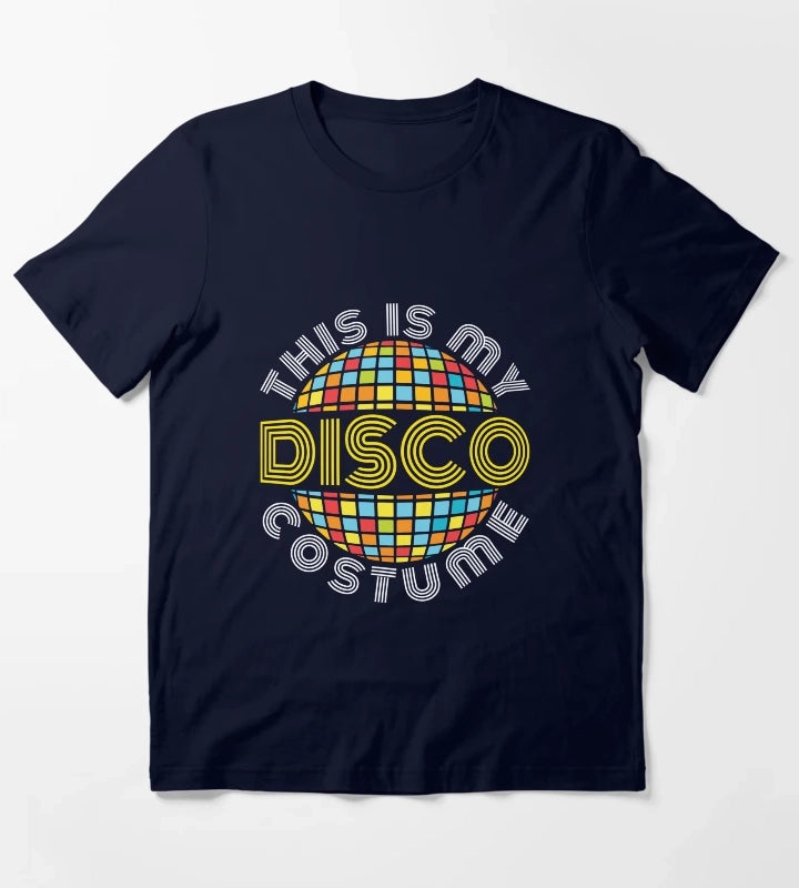 This Is My Disco Costume T-Shirt Navy