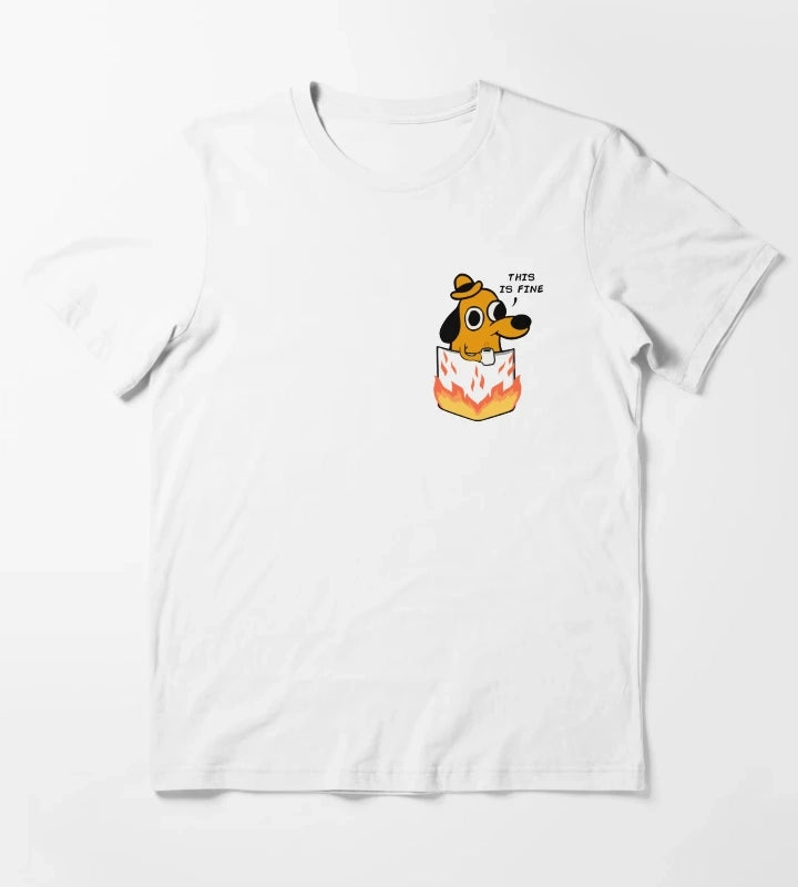 This is fine T-Shirt White