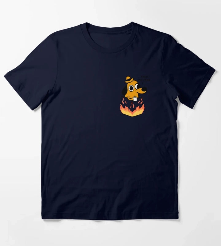 This is fine T-Shirt Navy