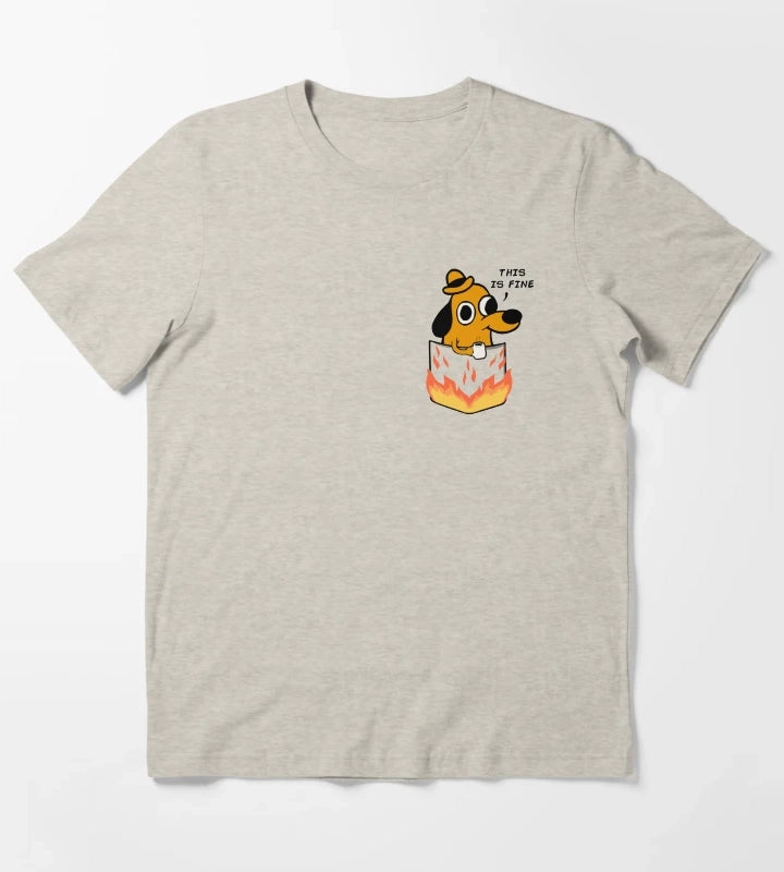This is fine T-Shirt Cream