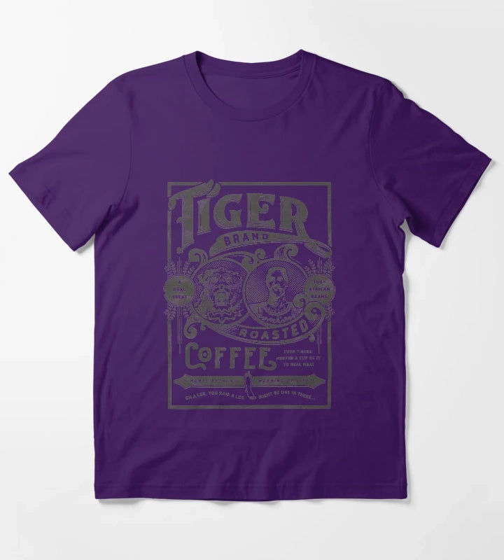 Tiger Brand Coffee T-Shirt Purple