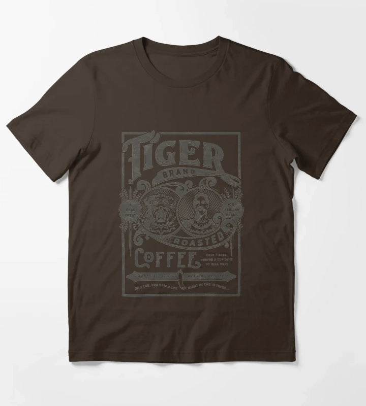 Tiger Brand Coffee T-Shirt Brown