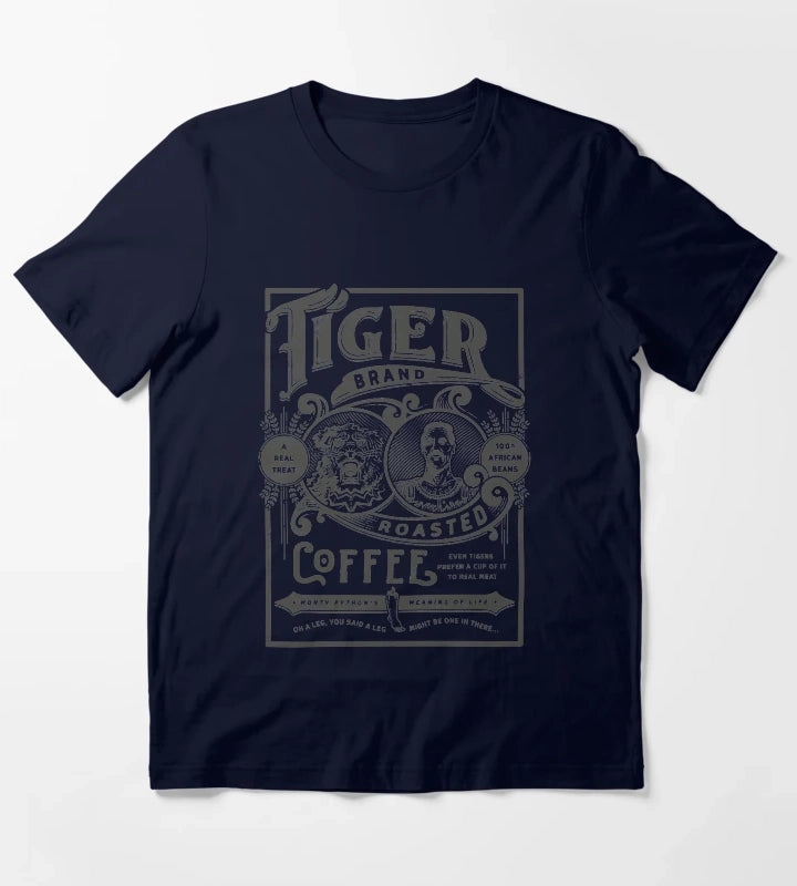 Tiger Brand Coffee T-Shirt Navy
