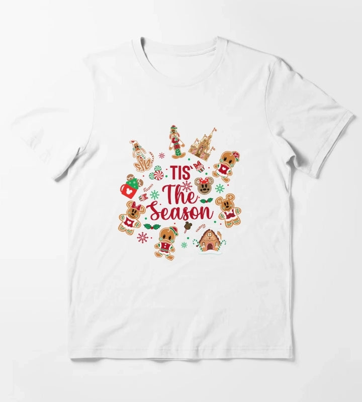 Til The Season Merry Christmas Gingerbread T-Shirt White