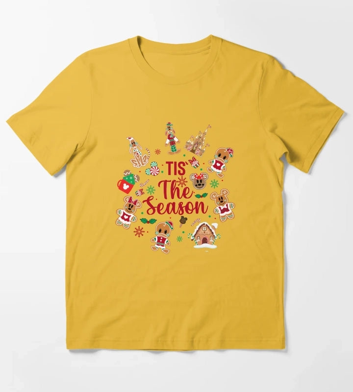 Til The Season Merry Christmas Gingerbread T-Shirt Yellow