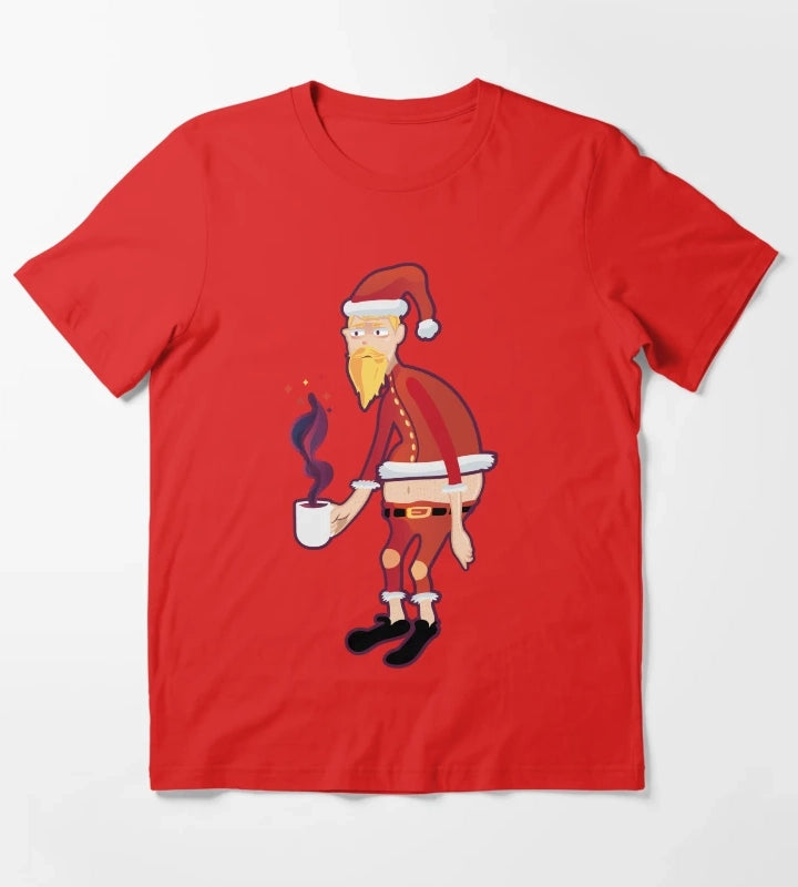 Tired Santa for christmas T-Shirt Red