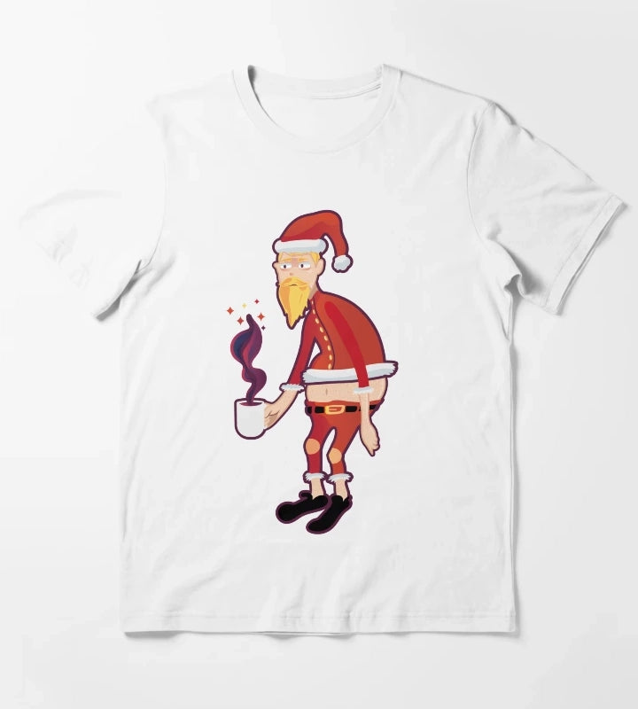 Tired Santa for christmas T-Shirt White