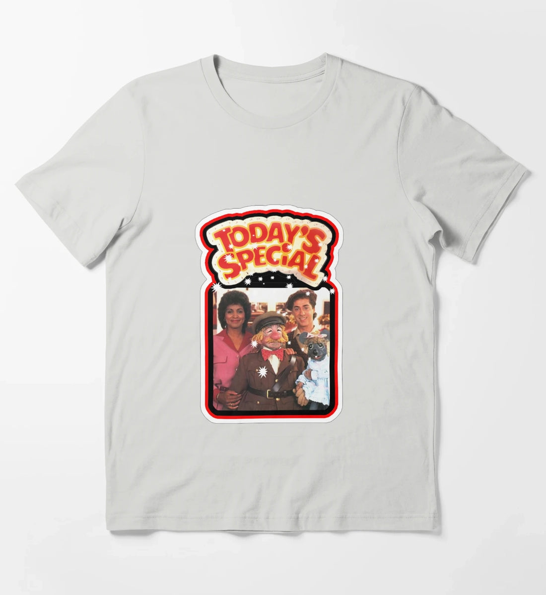 Todays Special Retro 80s Nickelodeon T-Shirt Light Grey
