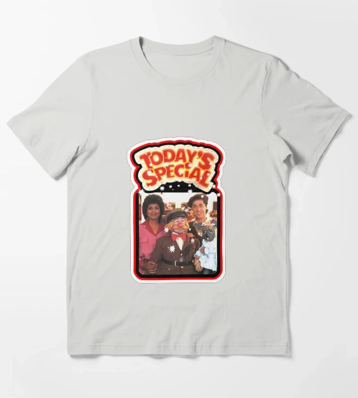 Todays Special Retro 80s Nickelodeon T-Shirt Light Grey