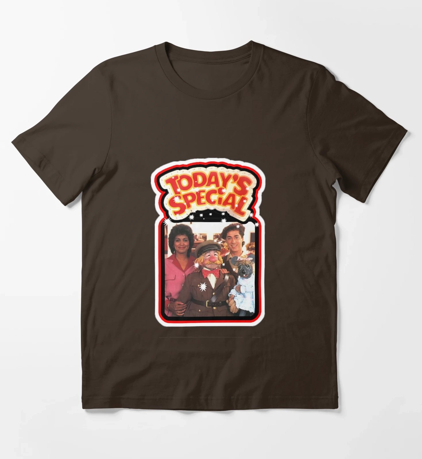 Todays Special Retro 80s Nickelodeon T-Shirt Brown