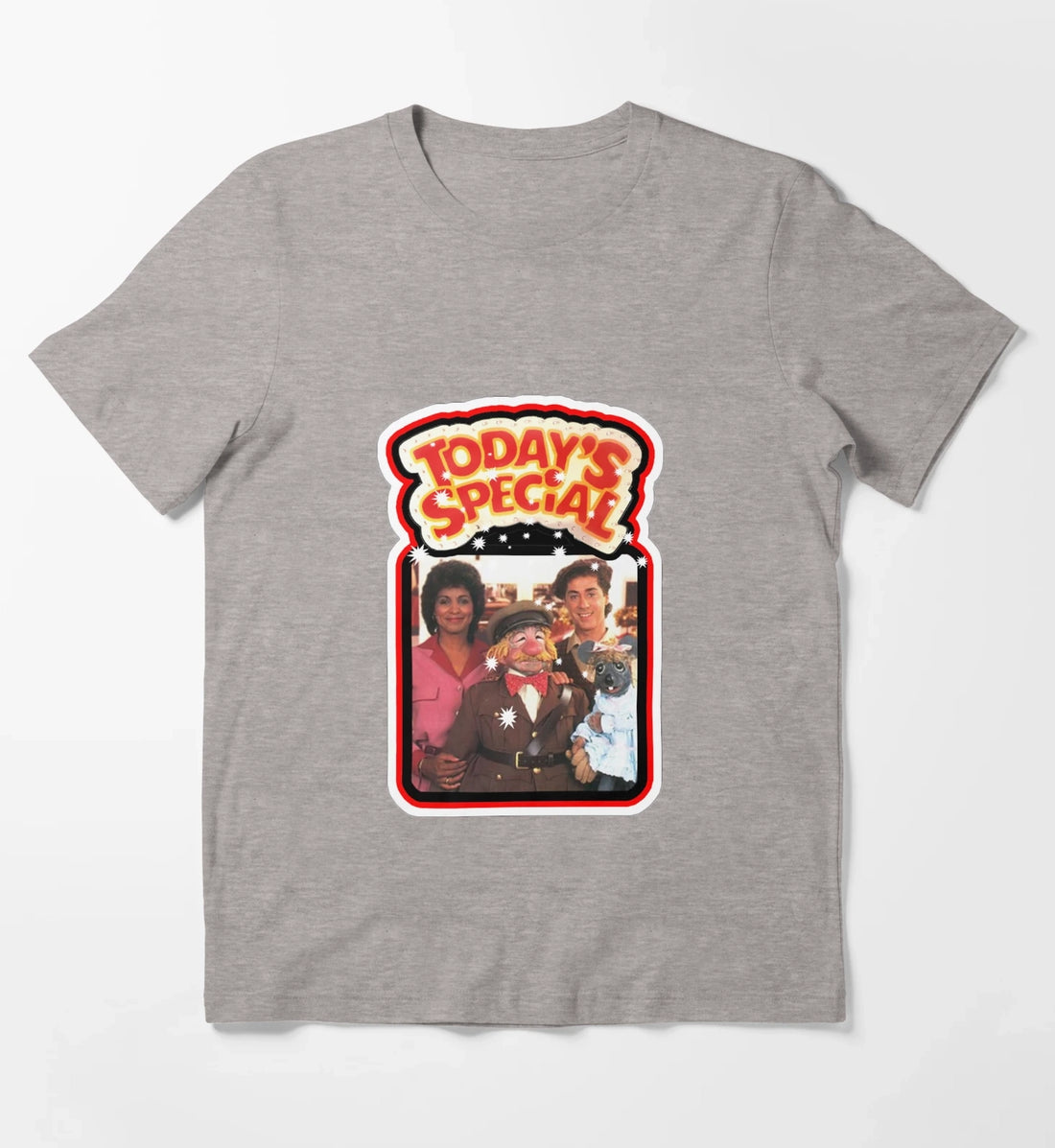 Todays Special Retro 80s Nickelodeon T-Shirt Heather Grey