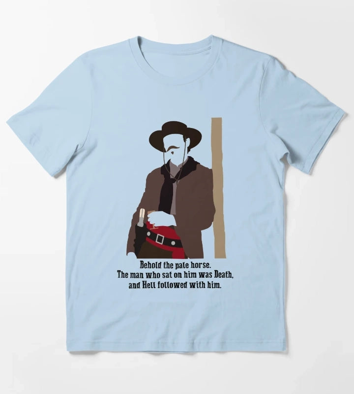 Tombstone Death T-Shirt Sky Blue