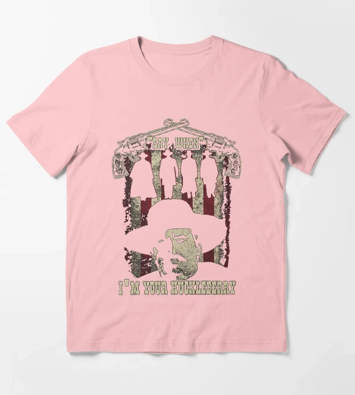 Tombstone Doc Holiday Im Your Huckleberry T-Shirt Dark Grey
