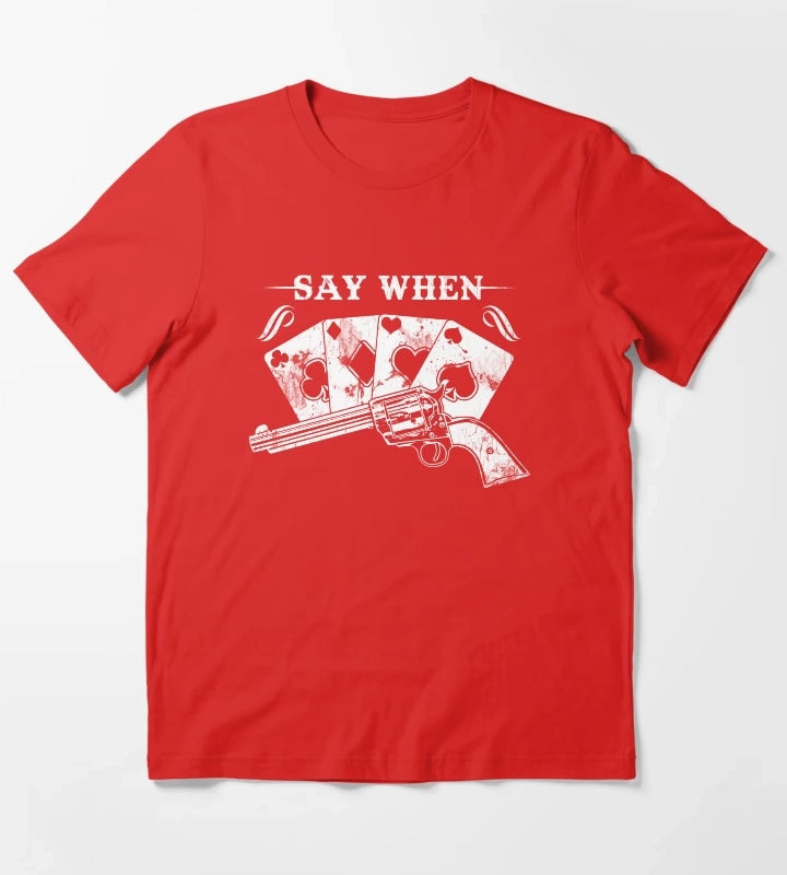 Tombstone Doc Holiday Say When T-Shirt Red