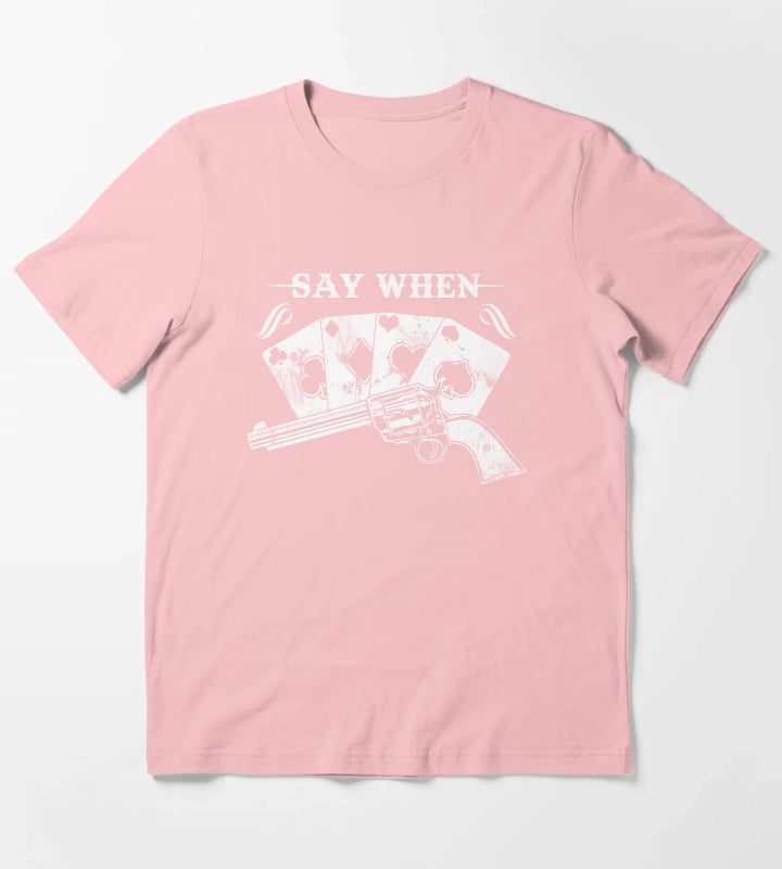 Tombstone Doc Holiday Say When T-Shirt Dark Grey