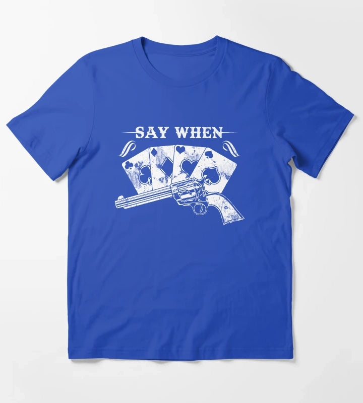 Tombstone Doc Holiday Say When T-Shirt Blue