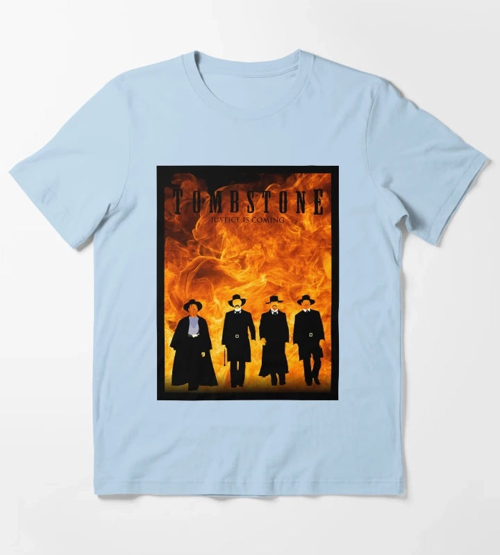 Tombstone FIRE T-Shirt Sky Blue
