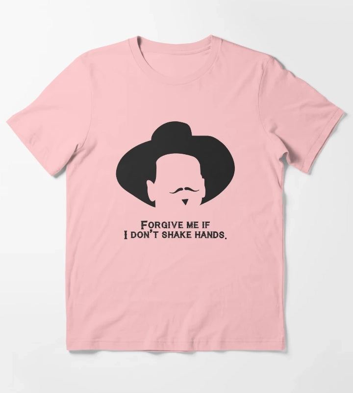 Tombstone Forgive me if I dont shake hands T-Shirt Dark Grey