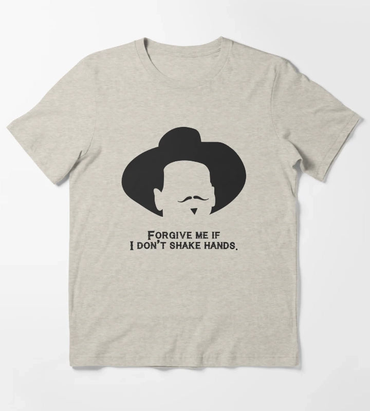 Tombstone Forgive me if I dont shake hands T-Shirt Cream