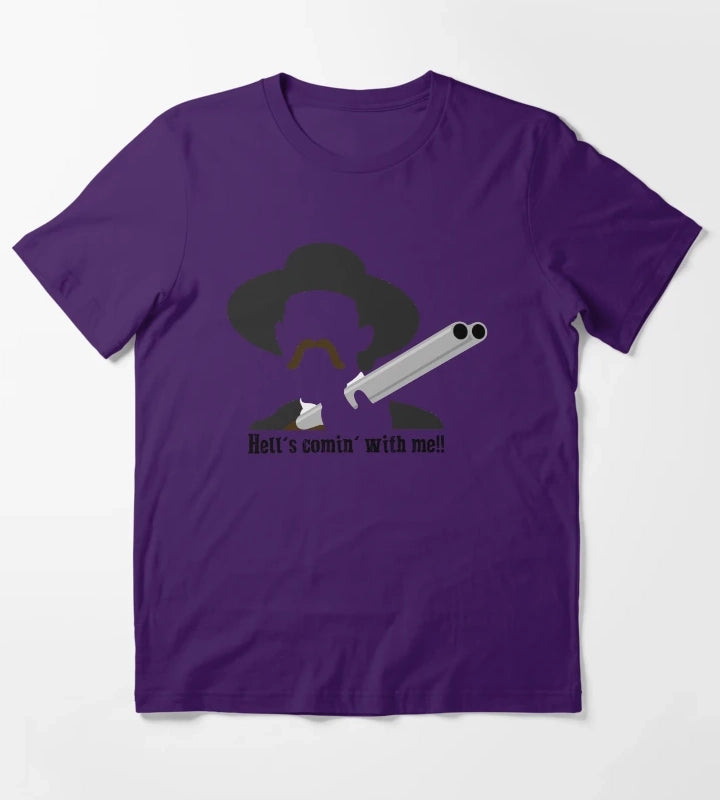 Tombstone Hells Comin With Me T-Shirt Purple