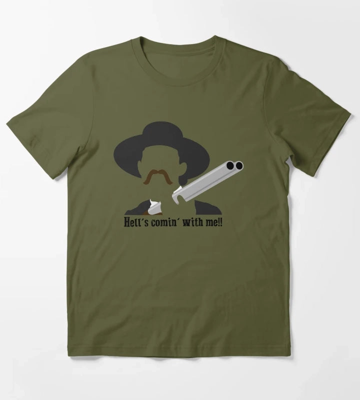 Tombstone Hells Comin With Me T-Shirt Olive Green