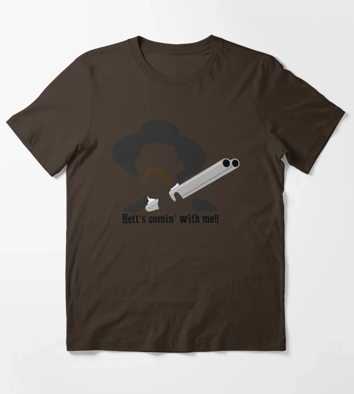 Tombstone Hells Comin With Me T-Shirt Brown