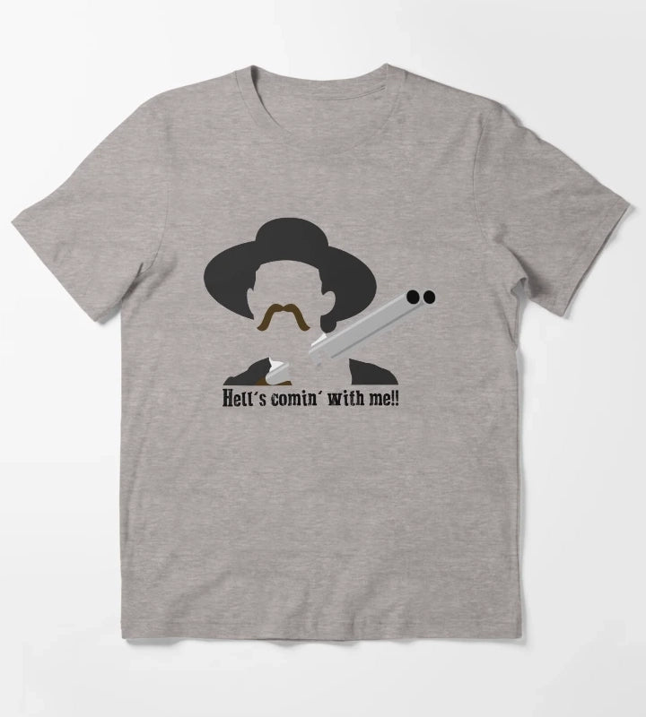 Tombstone Hells Comin With Me T-Shirt Heather Grey