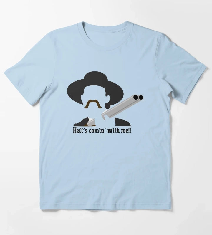 Tombstone Hells Comin With Me T-Shirt Sky Blue