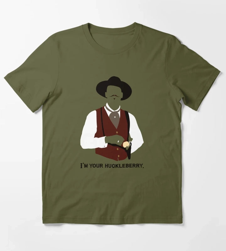Tombstone Im Your Huckleberry T-Shirt Olive Green