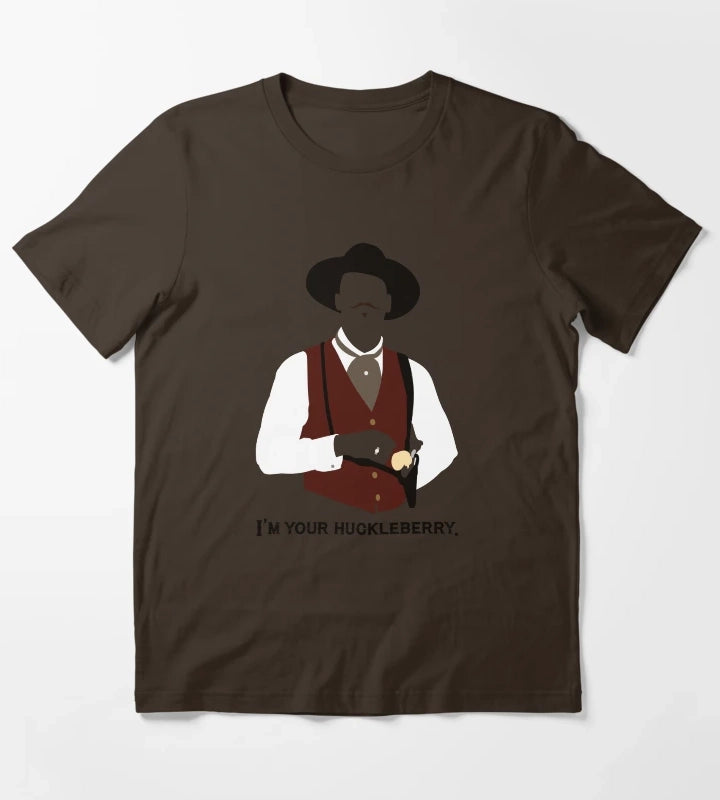 Tombstone Im Your Huckleberry T-Shirt Brown