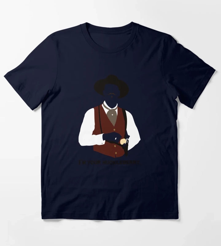 Tombstone Im Your Huckleberry T-Shirt Navy