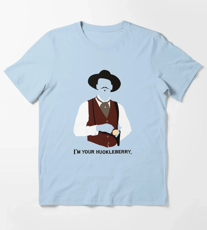Tombstone Im Your Huckleberry T-Shirt Sky Blue
