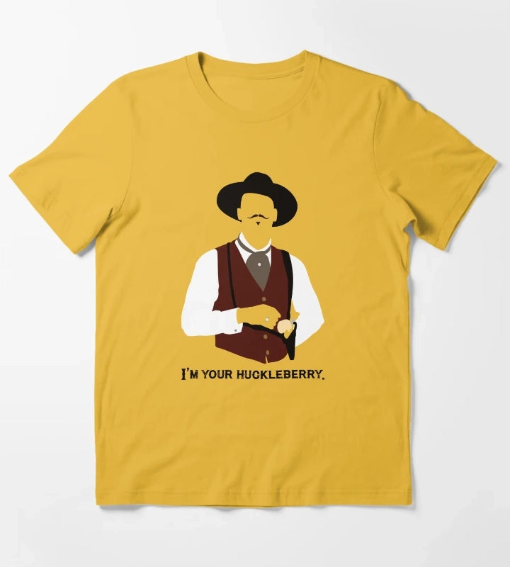 Tombstone Im Your Huckleberry T-Shirt Yellow