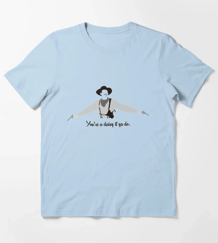 Tombstone Larger Daisy T-Shirt Sky Blue
