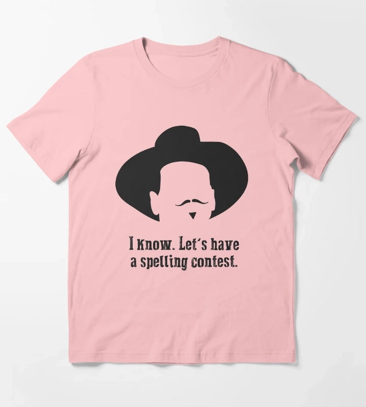 Tombstone Lets have a spelling contest T-Shirt Dark Grey