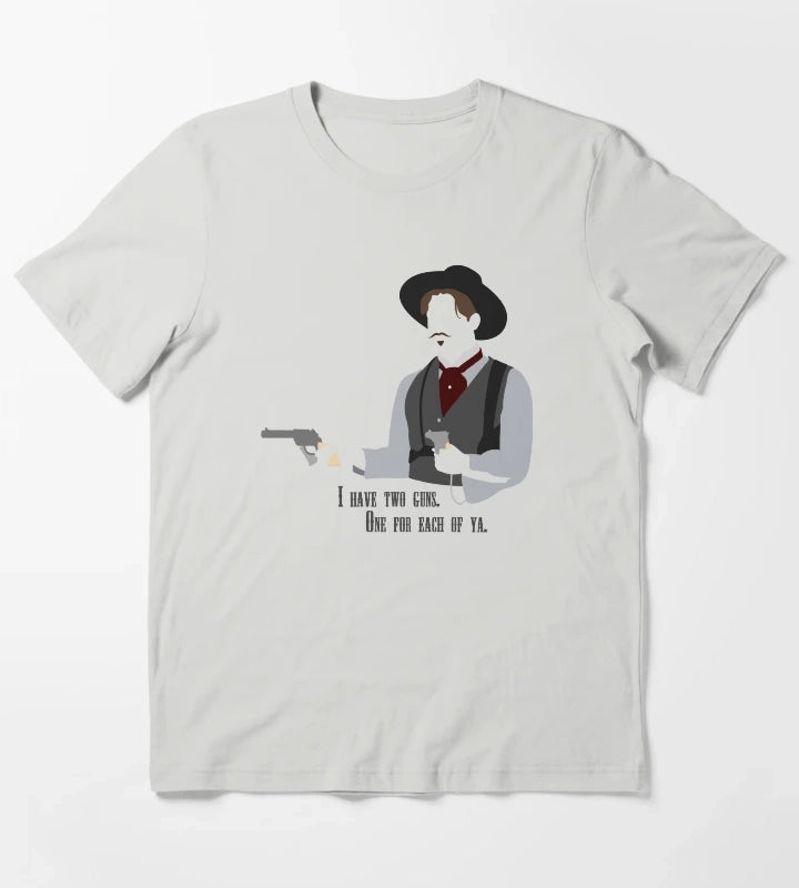 Tombstone Two Guns T-Shirt Light Grey