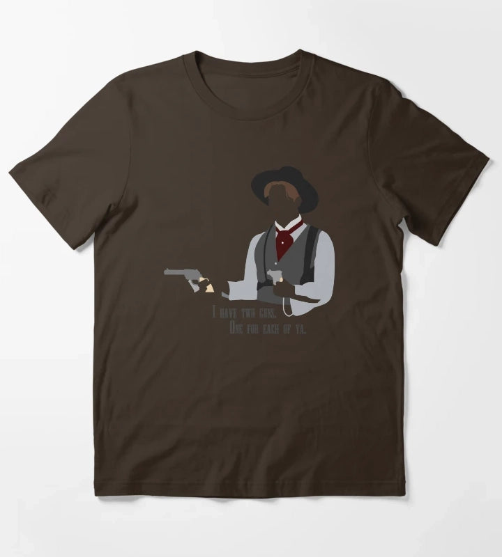 Tombstone Two Guns T-Shirt Brown