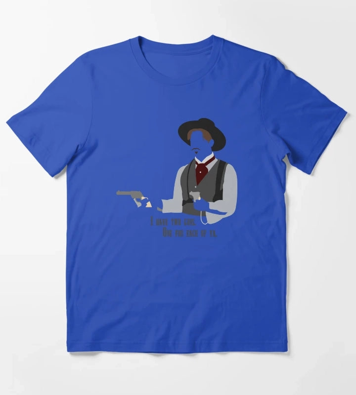 Tombstone Two Guns T-Shirt Blue